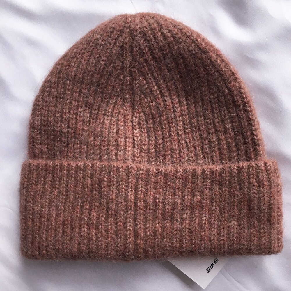 Jason Wu Sweater Knit Alpaca Blend Beanie Hat